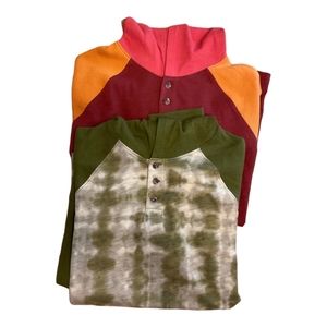 NWOT Lands’end Hooded Shirts Bundle of 2